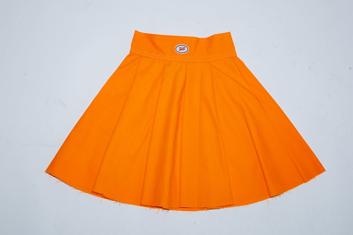 Hi-Vis Orange High-Waist Skirt – Twill the Messenger