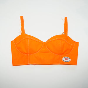 Hi-Vis Orange Bustier Top
